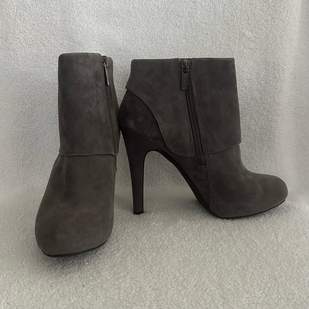 Jessica Simpson Gray Suede Bootie